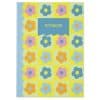 Flower Power Blue Lined notebook