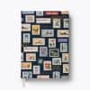 Postage stamps fabric journal