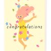 Congratulations woman with stars card