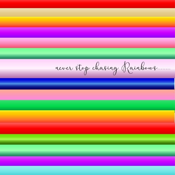 Never stop chasing rainbows stripes card – The Wraperie
