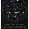 Friends are like stars card