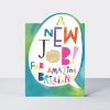 A new job Fab glitter card