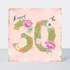 Happy 30th Flowers card