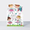 Birthday girl fairies card