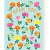 Ranunculus thank you blue card
