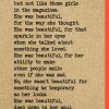She was beautiful deep down in her soul card
