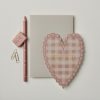 Pink gingham mum card