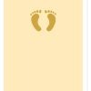 Baby girl feet card