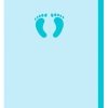 Baby boy feet card