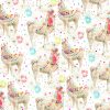 Colorful llama with decorative accessories and fireworks pattern, perfect for a fun, vibrant party-themed wrap design.