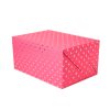 Pink gift box with a gold heart pattern, perfect for special occasions and celebrations, from The Wraperie.