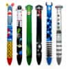 Colorful novelty pens with fun, space, and animal-themed designs perfect for gifts or personal use.