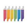 Bright colorful Ooly highlighters in pink, orange, yellow, green, blue, and purple, ideal for creative projects and crafts at The Wraperie.