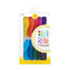 Bright colorful ergonomic crayon set with left and right-handed design, non-toxic and erasable for kids ages 3 and up, perfect for creative learning and artistic activities.