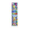 Brightly colored monster-themed graphite pencils in fun packaging, ideal for kids' school supplies and art projects. Perfect for inspiring creativity with playful monster designs.