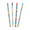 Colorful monster-themed patterned straws for drinks featuring fun, vibrant designs, perfect for parties or casual gatherings.