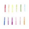 Bright colorful water pH test strips in various shades, used for measuring acidity and alkalinity levels in liquids, ideal for scientific experiments and water quality testing.