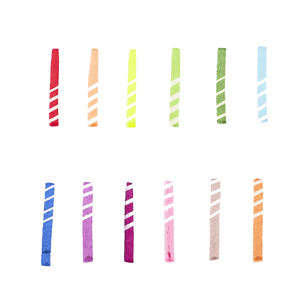 Bright colorful water pH test strips in various shades, used for measuring acidity and alkalinity levels in liquids, ideal for scientific experiments and water quality testing.