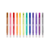 Bright colorful gel pens with patterned designs on the body, perfect for journaling, drawing, and creative projects.