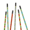 Colorful comic book style pens with superhero-themed designs on the barrels, ideal for creative writing, drawing, or superhero fans.