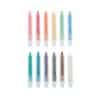 Brightly colored gel highlighters in a transparent case for vibrant note-taking and organization. Perfect for students and professionals to highlight and emphasize important information with style and ease.