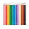 Vibrant colored pencils arranged in a rainbow spectrum, perfect for art projects and creative expression. High-quality coloring pencils for kids and adults at The Wraperie.