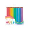 Bright pastel colored pencils set with rainbow packaging for arts and crafts, ideal for children and students, featuring vibrant hues for creative drawing and coloring projects.