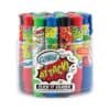 Bright colorful comic-themed Click It Eraser set with multiple vibrant erasers featuring pop art designs, perfect for classroom supplies or gifts.
