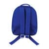 Blue school backpack with adjustable straps and handle, perfect for students.