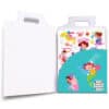 Colorful cartoon stickers of mermaids, sea creatures, and underwater characters for kids, with playful designs, perfect for decorating or creative activities, by The Wraperie.
