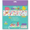 Colorful mermaid window stickers featuring underwater characters and Disney princess mermaids, perfect for decorating car windows or home glass surfaces with vibrant, removable waterproof decals.