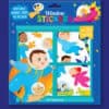 Colorful space-themed window stickers featuring children in astronaut suits, animals, and rockets, perfect for kids' rooms, with reusable double-sided design and over 50 stickers for creative fun.
