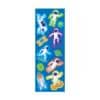 Colorful astronaut and space-themed sticker decal featuring astronauts, planets, and rockets, perfect for space lovers or children's room decor.