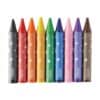 Vibrant colorful markers with white star patterns perfect for creative projects and artistic expression.