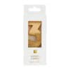 Number 3 birthday candle, gold glitter number 3 candle for birthday celebrations and cake decor.