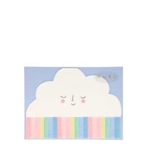 Sticky notes in cloud and rainbow design, ideal for fun note-taking and reminders. Perfect for children’s rooms, dorms, or playful offices, adding a cheerful touch to any space.