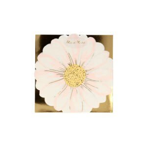 Beautiful floral design with soft pink petals and gold accents, perfect for gifting or decorating, created by The Wraperie.