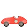 Bright red toy race car with black wheels and a number 2 circle on the side, designed for children’s play, emphasizing fun and race-themed toys.