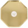 Gold octagon-shaped disposable food container with 8 compartments, ideal for serving appetizers, snacks, or small dishes for catering, parties, or events at The Wraperie.