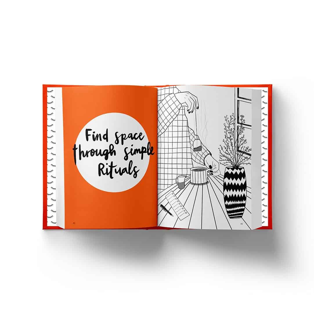 Find space through simple rituals with illustrated guides on creating mindful daily practices for wellness and personal growth.