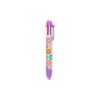 Bright pastel-colored donut print gel pen with purple accents and retractable tip, perfect for fun stationery and gift ideas for kids and teens.