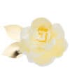 Bright yellow floral lantern with gold leaves, ideal for wedding or event decor, creating a warm and elegant ambiance, from The Wraperie collection.