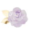 Elegant lavender and gold milky flower decoupage ornament, handcrafted decor piece, perfect for home or wedding decor, showcasing artistic floral design.