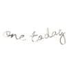 Beautiful metallic "one today" banner for celebrations and special occasions, perfect for event decor.