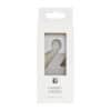 White number 2 candle with silver glitter finish in packaging from The Wraperie, perfect for birthday decorations and celebrations.