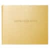 Luxurious gold notebook with embossed texture and 
