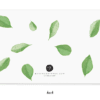 Bright green watercolor leaves on a white background, representing freshness and nature, perfect for eco-friendly or botanical-themed designs.