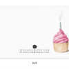 Delicious pink frosting cupcake with a birthday candle on top, watercolor illustration perfect for bakery or celebration themes.