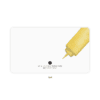 Yellow highlighter marker on white background for creative craft projects at The Wraperie.