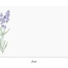Lavender wrap design for The Wraperie, featuring a delicate watercolor illustration of lavender sprigs on a white background. Perfect for personalized gift wraps and eco-friendly packaging.